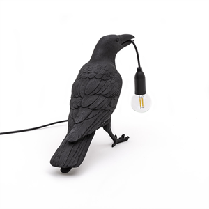 Seletti Bird Lamp Black Waiting